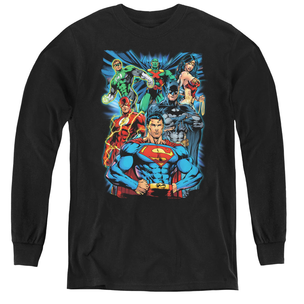 Justice League Justice Is Served Youth Long Sleeve T-Shirt