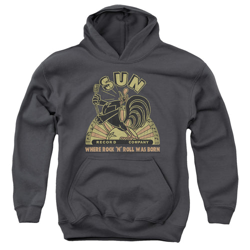 Sun Records Rooster Emblem Youth Hoodie