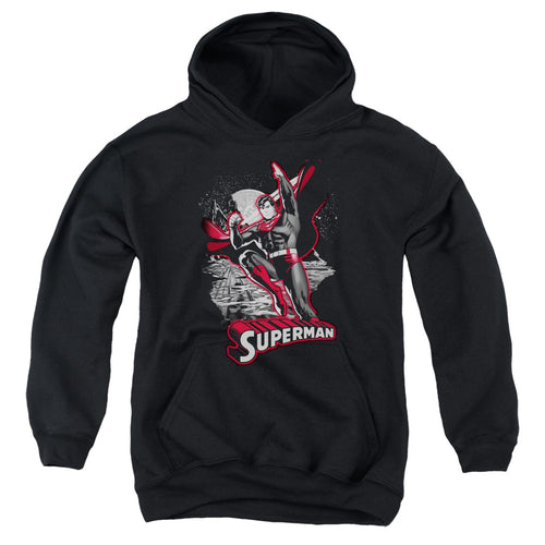 Justice League Superman Red & Gray Youth Hoodie