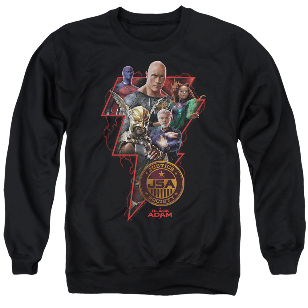 Black Adam Black Adam Character Bolt Crewneck Sweatshirt