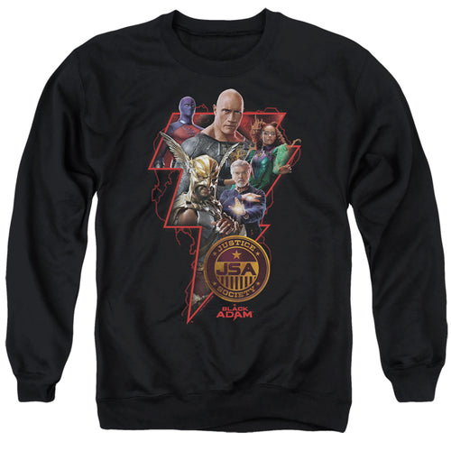 Black Adam Black Adam Character Bolt Crewneck Sweatshirt