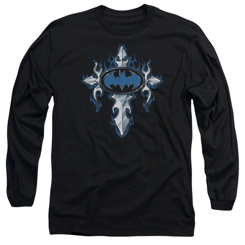 Batman Gothic Steel Logo Long Sleeve T-Shirt