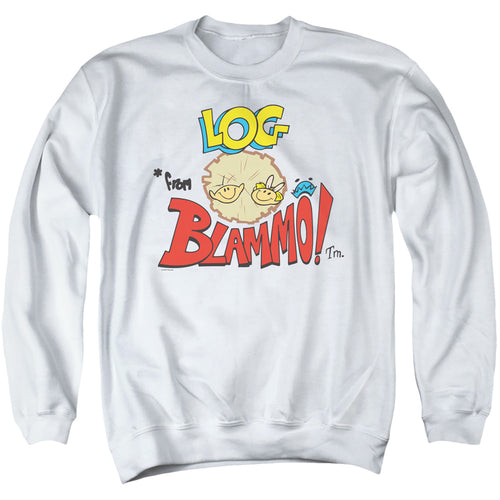 Ren and Stimpy Log from Blammo Crewneck Sweatshirt