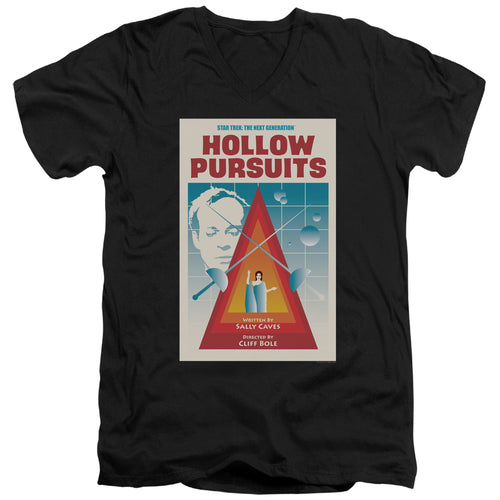 Star Trek Hollow Pursuits Black V-Neck T-Shirt