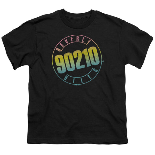 Beverly Hills 90210 Color Blend Logo Black Youth/Toddler T-Shirt