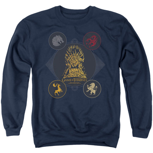 Game of Thrones 4 Houses 4 The Throne Crewneck Sweatshirt
