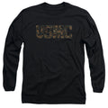 U.S. Marine Corps Camo Fill Black Long Sleeve T-Shirt