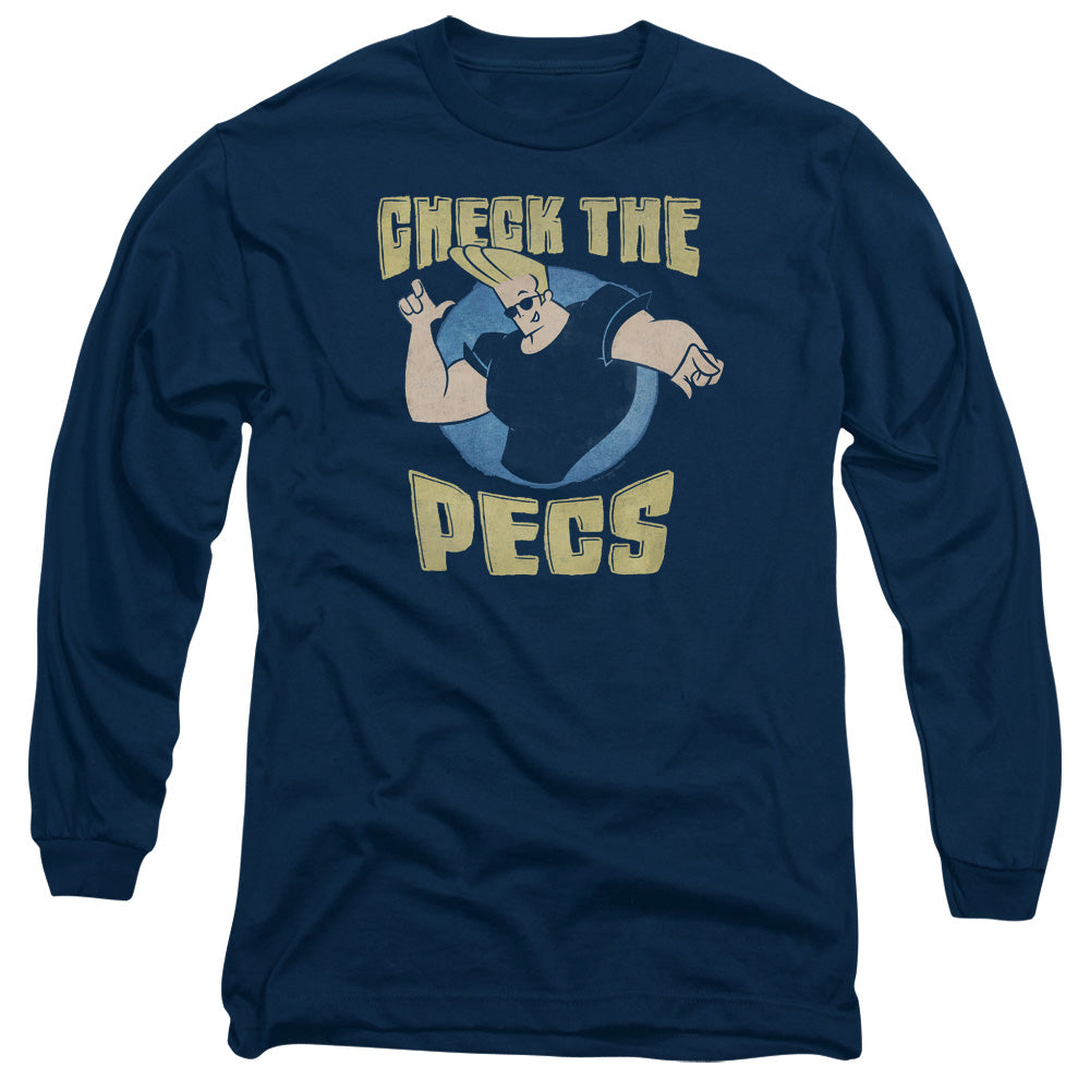 Johnny Bravo Check The Pects Long Sleeve T-Shirt