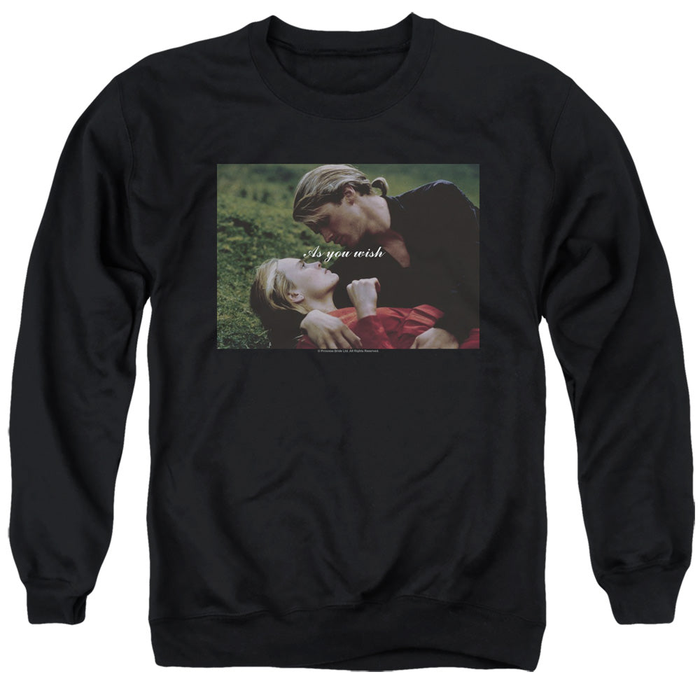 The Princess Bride As You Wish Photo Black Crewneck Sweatshirt