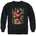 Justice League Flash Flare Crewneck Sweatshirt