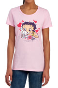 Betty Boop Puppy Love Womens T-Shirt