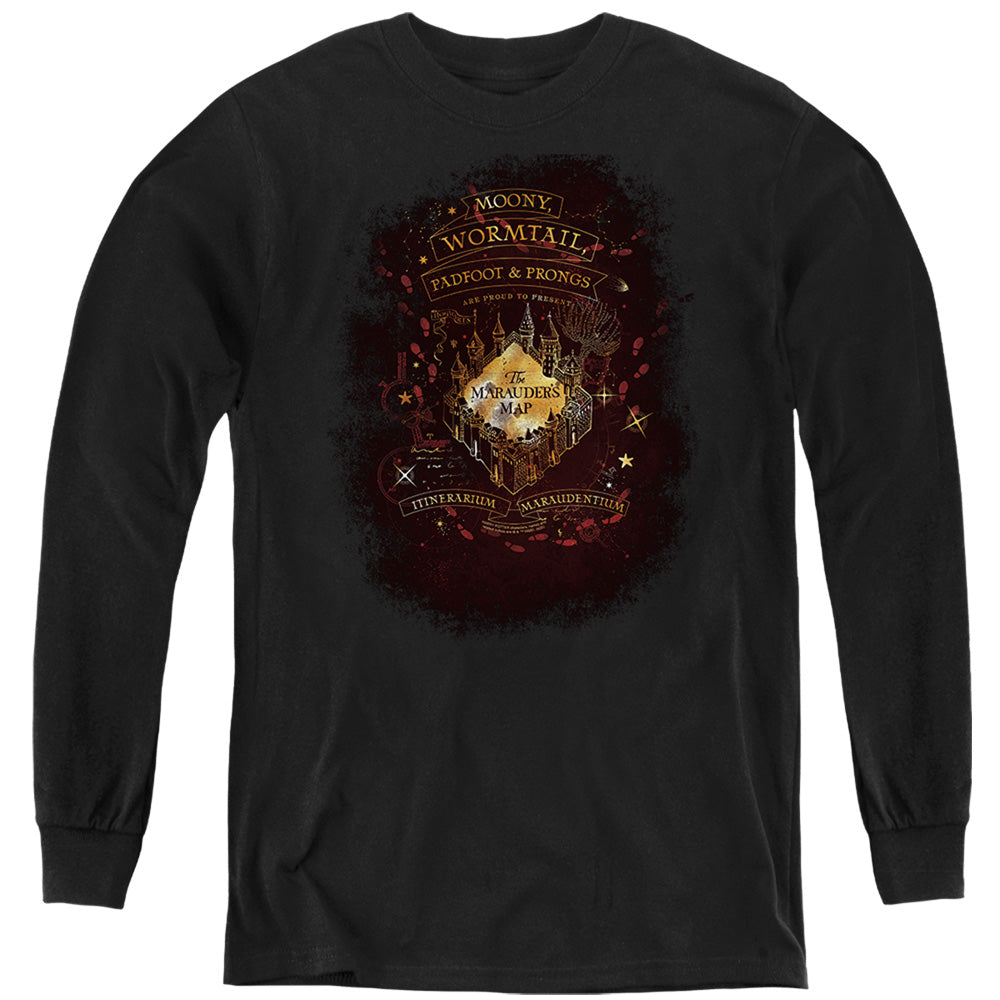 Harry Potter Celestial Marauders Map Youth Long Sleeve T-Shirt