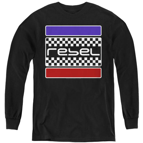 Honda Rebel Checkers Youth Long Sleeve T-Shirt
