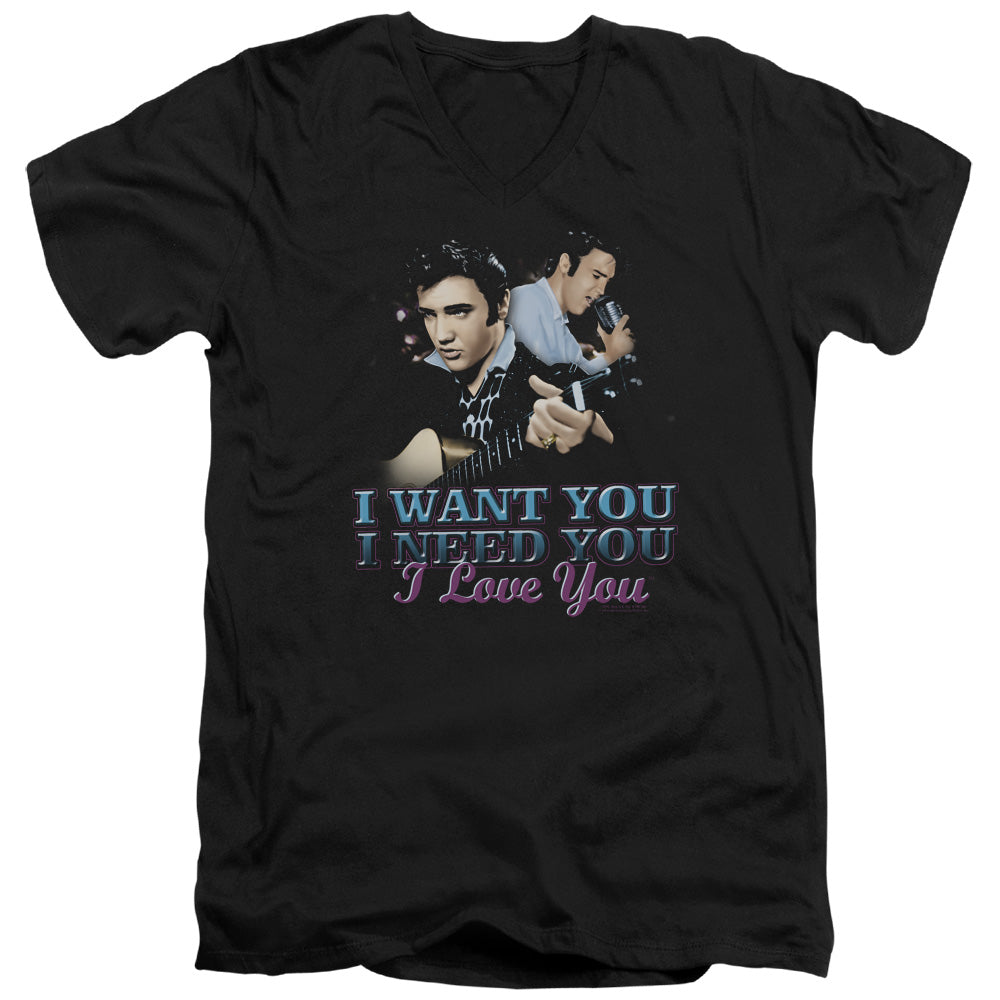 Elvis Presley I Want You V-Neck T-Shirt