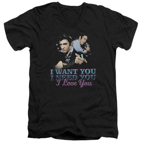 Elvis Presley I Want You V-Neck T-Shirt