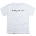 Superman Daily Planet Logo White Youth/Toddler T-Shirt