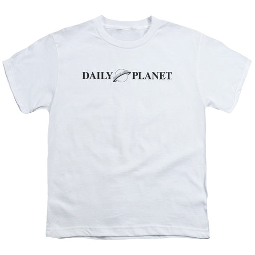 Superman Daily Planet Logo White Youth/Toddler T-Shirt