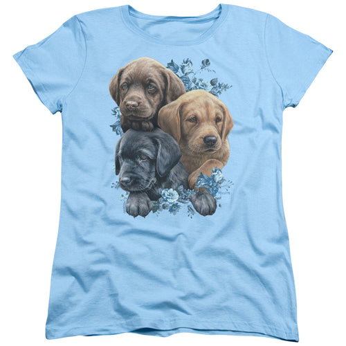 Wild Wings Puppy Pile Womens T-Shirt