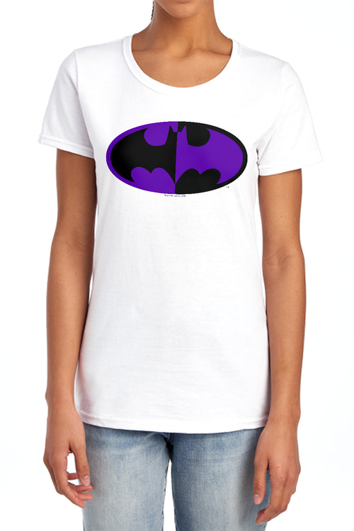 Batman Split Symbol Womens T-Shirt