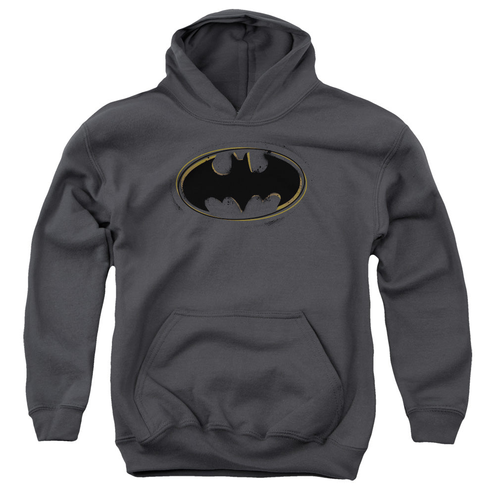 Batman Spray Paint Logo Youth Hoodie