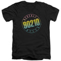 Beverly Hills 90210 Color Blend Logo Black V-Neck T-Shirt