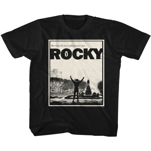 Rocky Million to One - Black Youth/Toddler T-Shirt