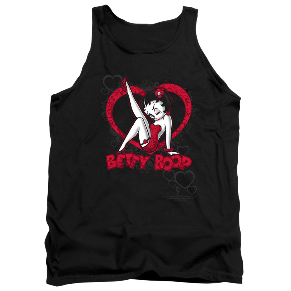 Betty Boop Scrolling Hearts Tank Top