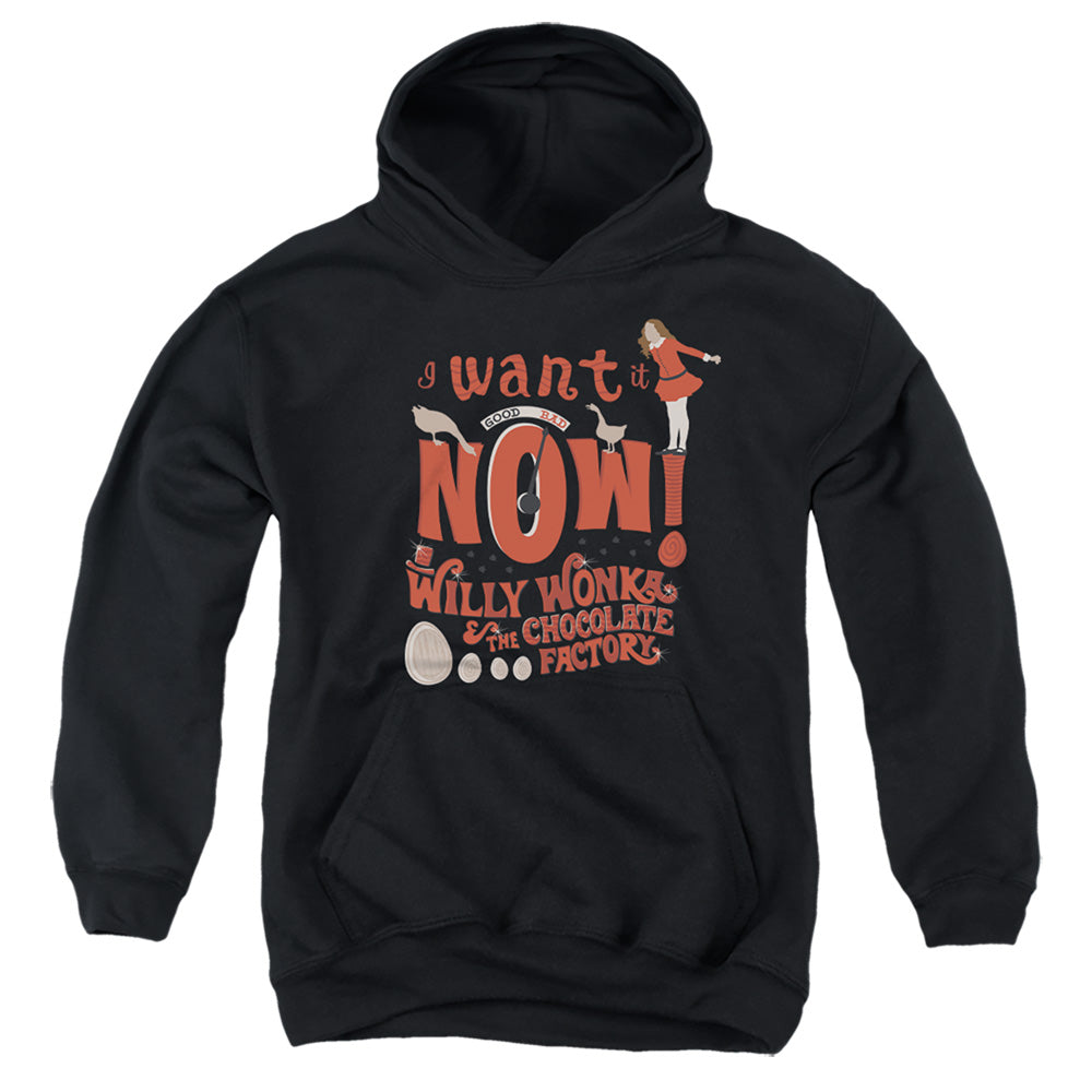 Willy Wonka & the Chocolate Factory I Want It Now Youth Hoodie