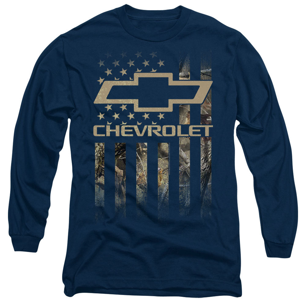 Chevy Camo Flag Long Sleeve T-Shirt