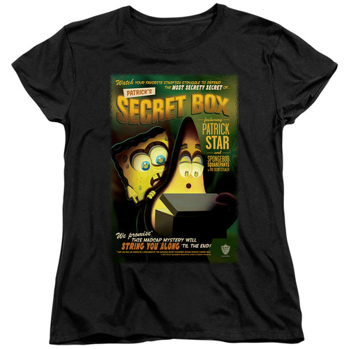 Spongebob Squarepants Patrick's Secret Box Womens T-Shirt