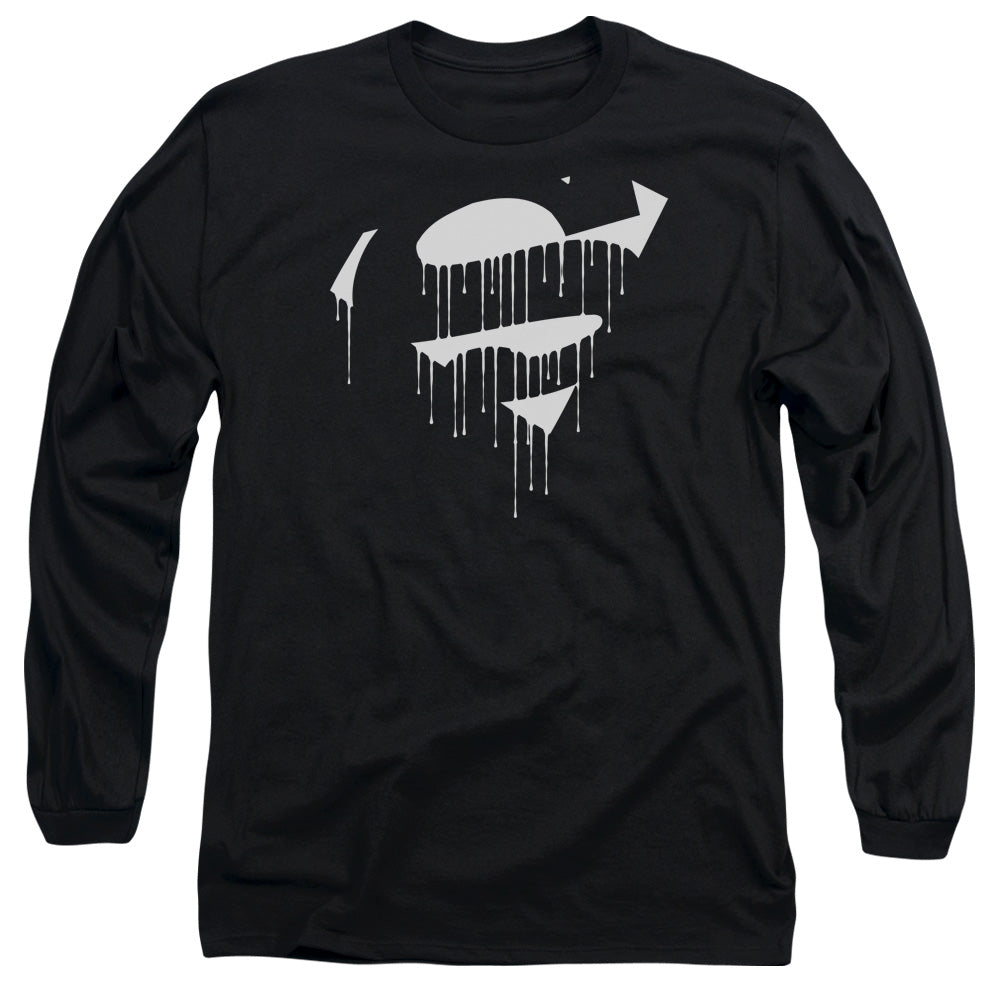 Superman Dripping Shield Long Sleeve T-Shirt