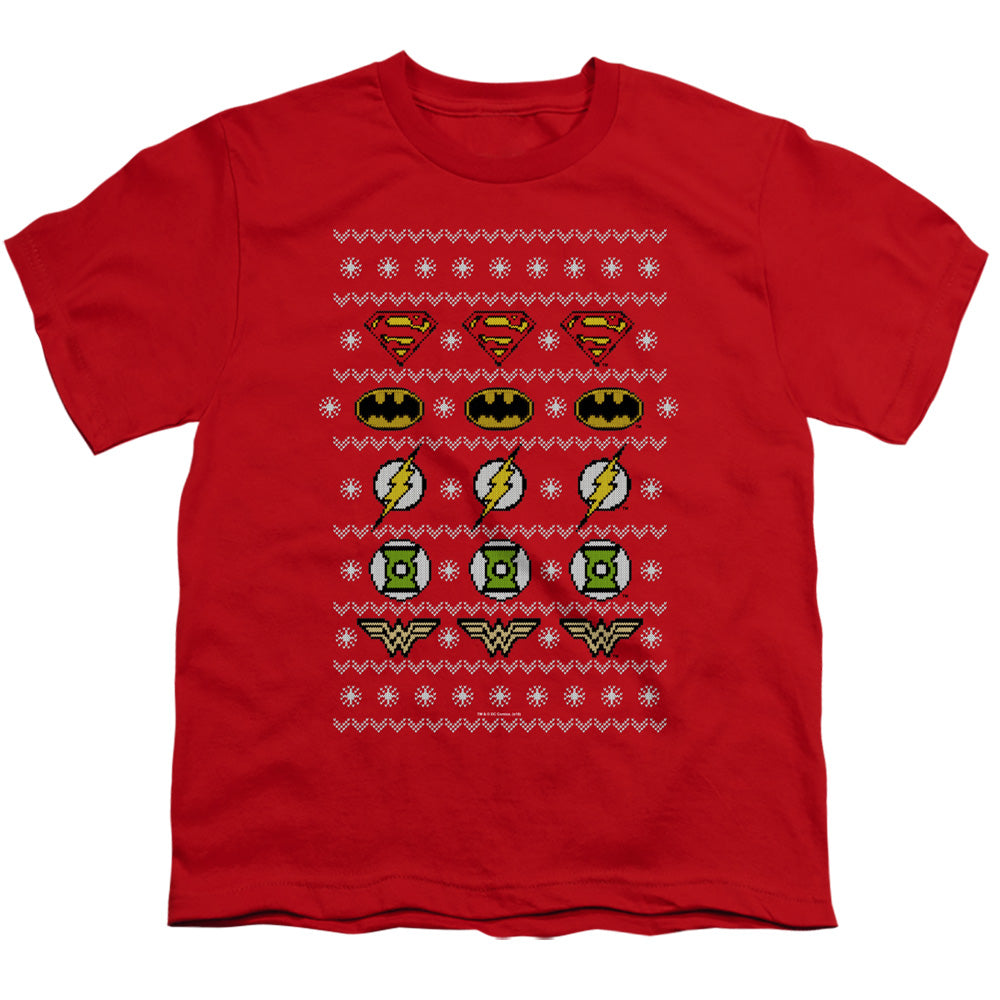 Justice League Justice Shields Christmas Sweater 
 
 Youth/Toddler T-Shirt