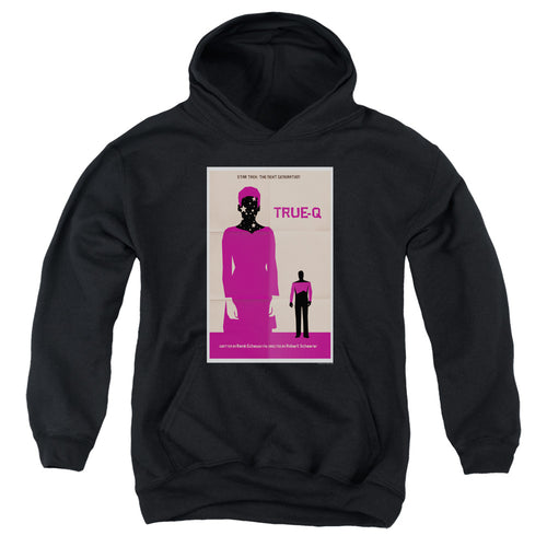 Star Trek True Q Black Youth Hoodie