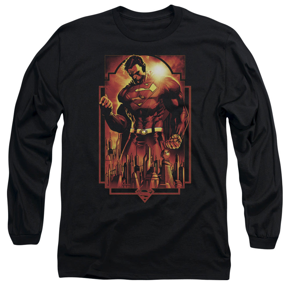 Superman Metropolis Deco Long Sleeve T-Shirt