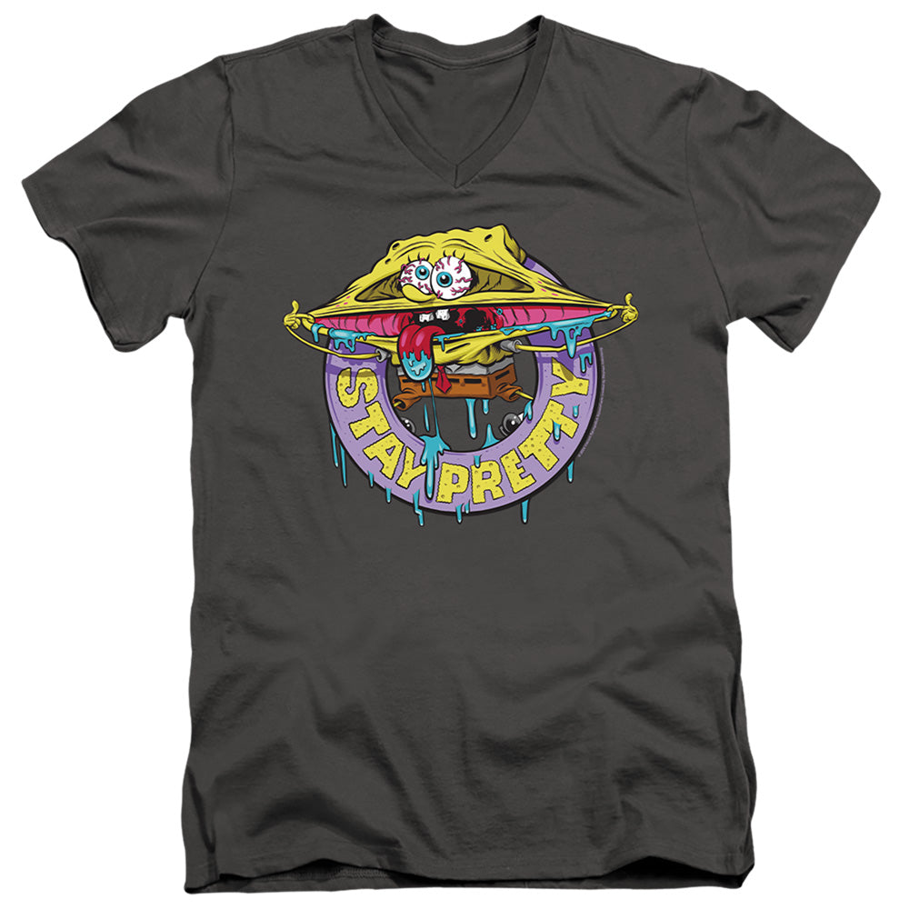 Spongebob Squarepants Stay Pretty V-Neck T-Shirt