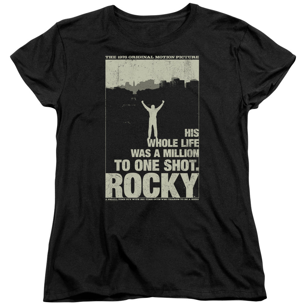 Rocky Silhouette Womens T-Shirt