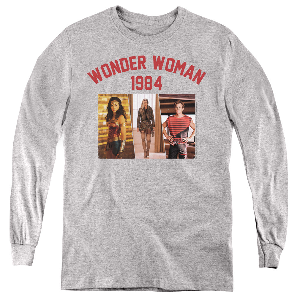 Wonder Woman 1984 Collegiate Montage Youth Long Sleeve T-Shirt