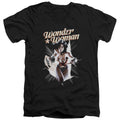Wonder Woman WW Break Out V-Neck T-Shirt