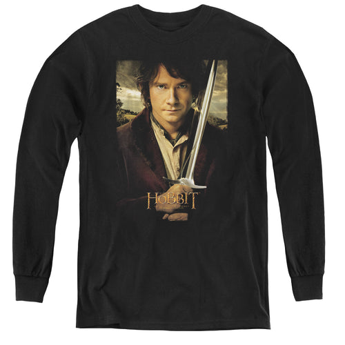 The Hobbit Baggins Poster Youth Long Sleeve T-Shirt