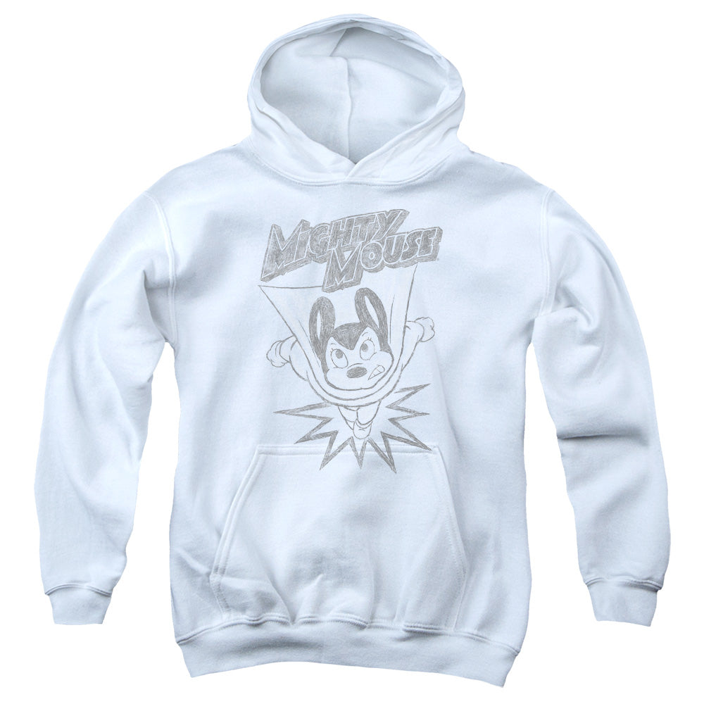Mighty Mouse Bursting Out Youth Hoodie