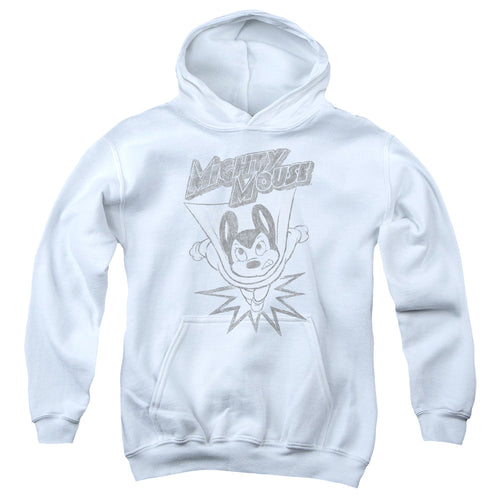 Mighty Mouse Bursting Out Youth Hoodie