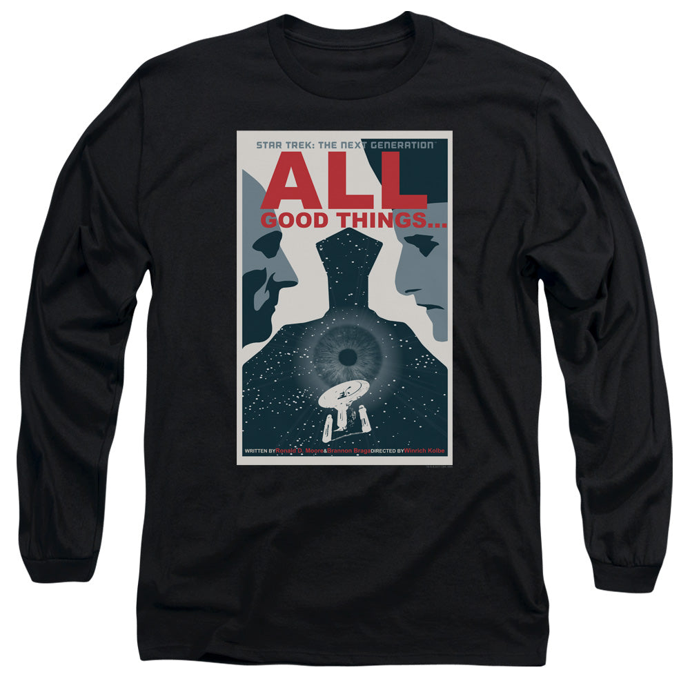 Star Trek All Good Things Black Long Sleeve T-Shirt