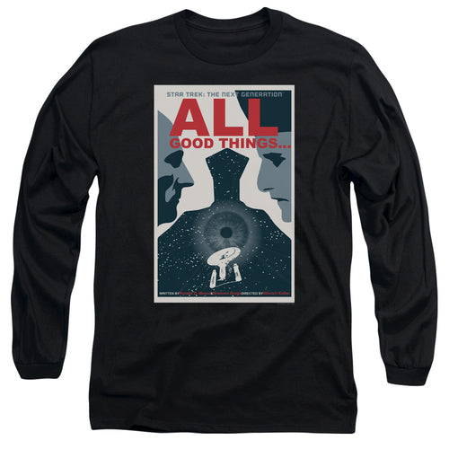 Star Trek All Good Things Black Long Sleeve T-Shirt