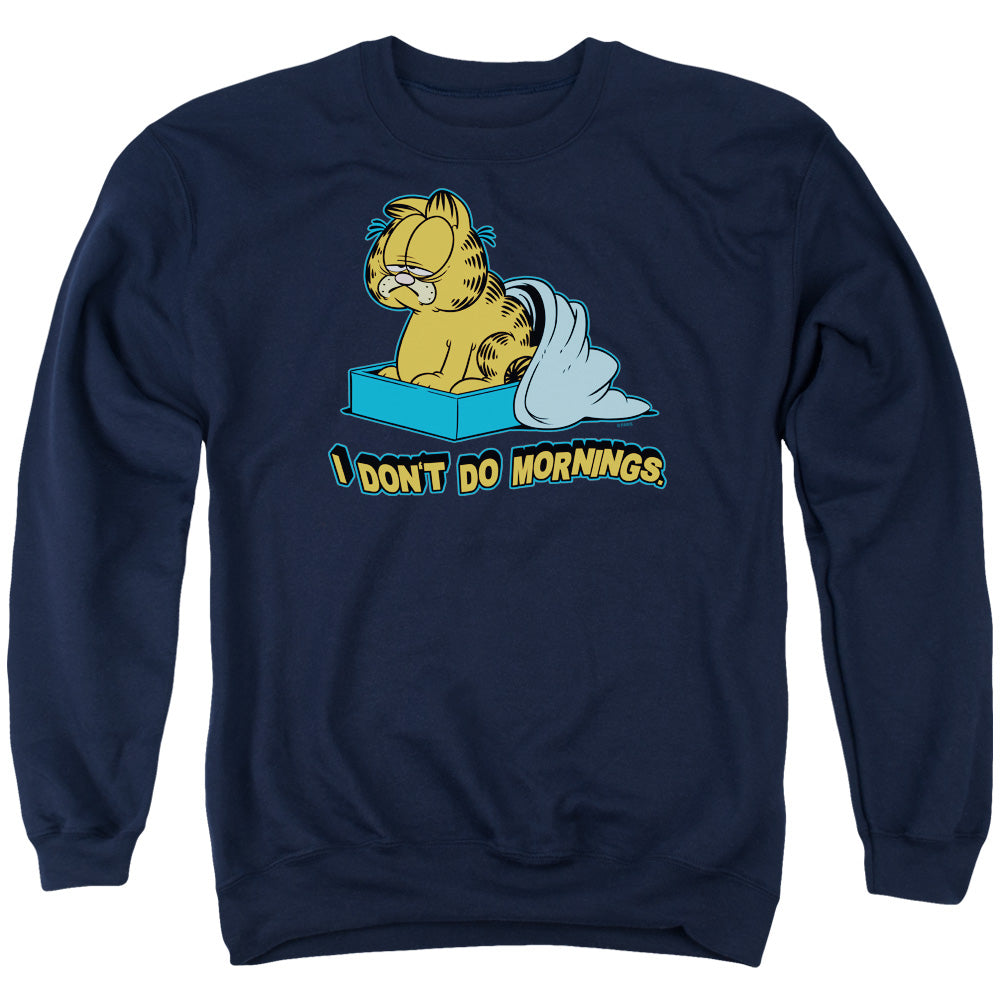Garfield I Dont Do Mornings Crewneck Sweatshirt