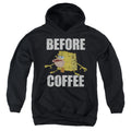 Spongebob Squarepants Before Coffee Meme Youth Hoodie