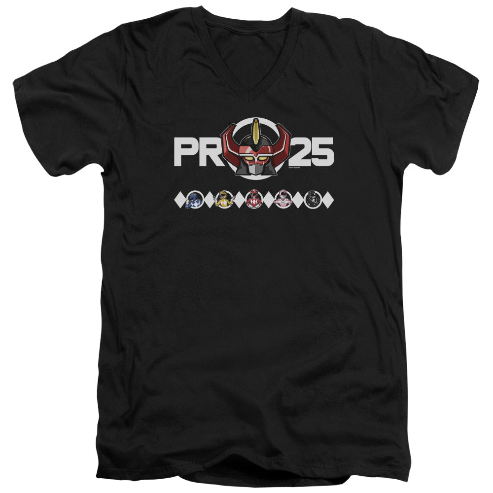 Mighty Morphin Power Rangers Megazord 25 V-Neck T-Shirt