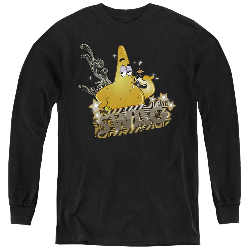 Spongebob Squarepants Patrick Has Swag Youth Long Sleeve T-Shirt