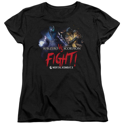 Mortal Kombat X Fight Womens T-Shirt
