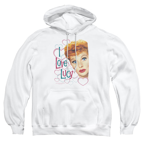 I Love Lucy Open Hearts Pullover Hoodie