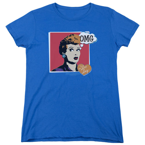 I Love Lucy I Love Worhol Omg Womens T-Shirt